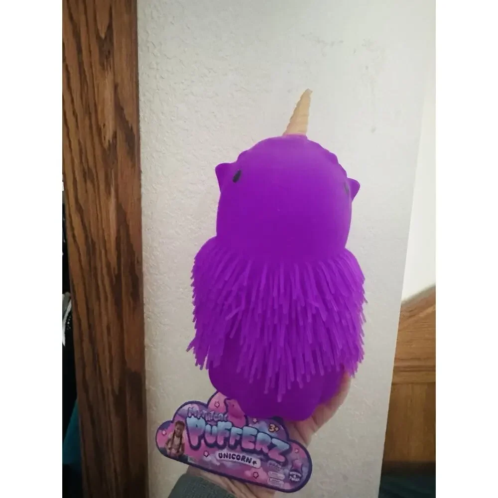 Mythical Puffferz Unicorn Purple Squeeze Ball Rubber Stretch by Twist Toy
